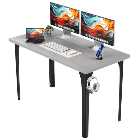 DINIAL Study Computer Desk with Metal Designed Frame And MDF Board