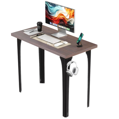 DINIAL Study Computer Desk with Metal Designed Frame And MDF Board