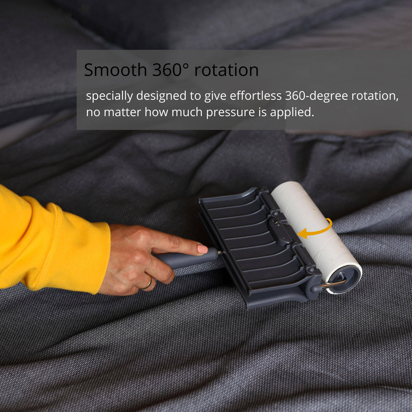 Dinial Large Lint Roller Remover Handle + 3 Refills (400 Sheets in Total)